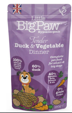 Big Paw Tender Duck & Vegetable Dinner Dog gravy food 150 gms