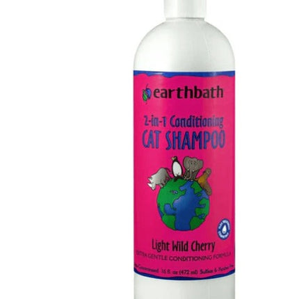 Earthbath 2-in-1 Conditioning Cat Shampoo- Light Wild Cherry 472ml