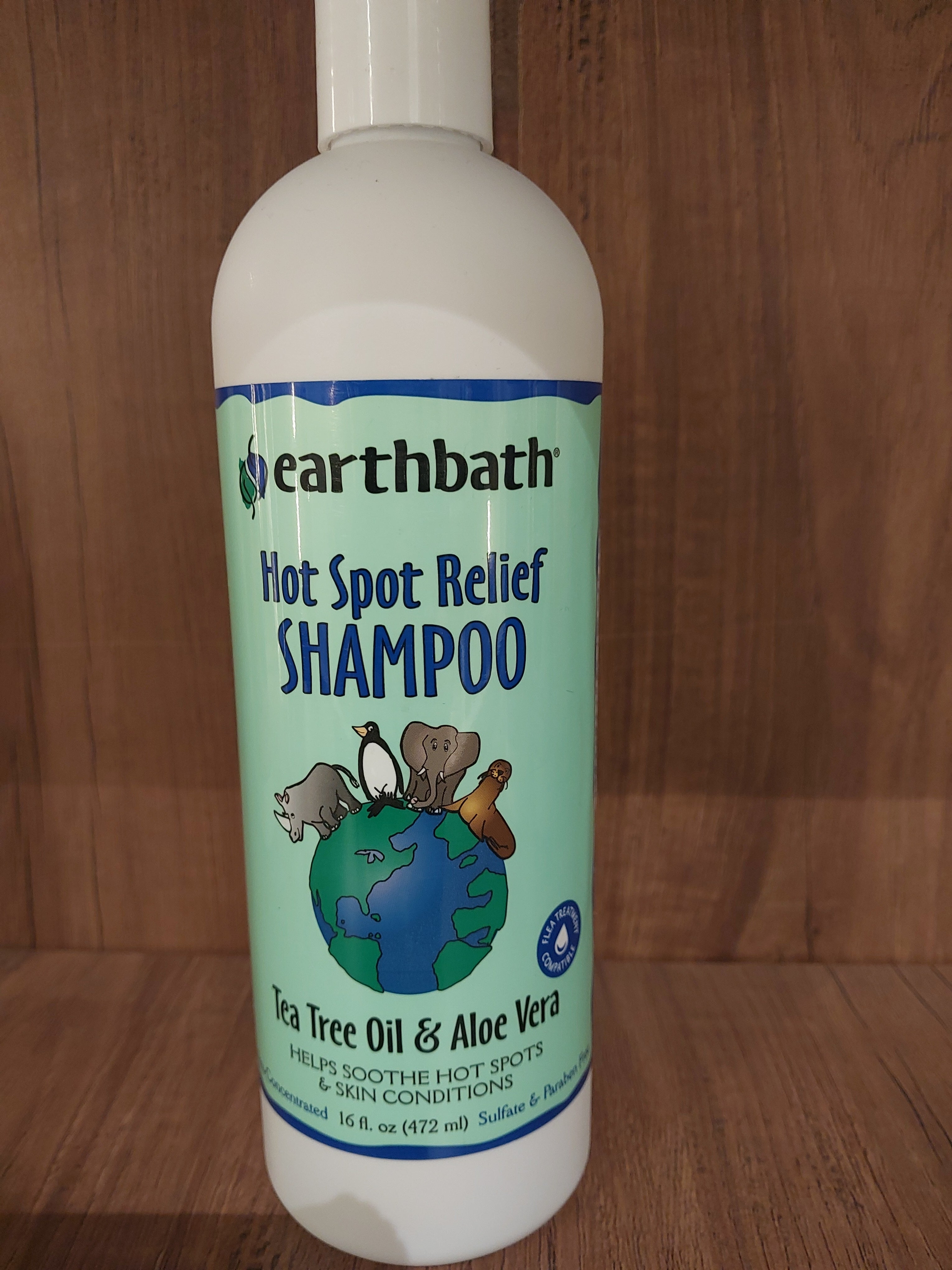 Earthbath Hot Spot Relief Shampoo-Tea Tree & Aloe Vera  472ml