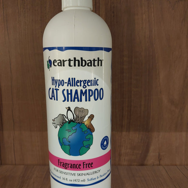 Earthbath Hypo-Allergenic Cat Shampoo - Fragrance Free 472ml