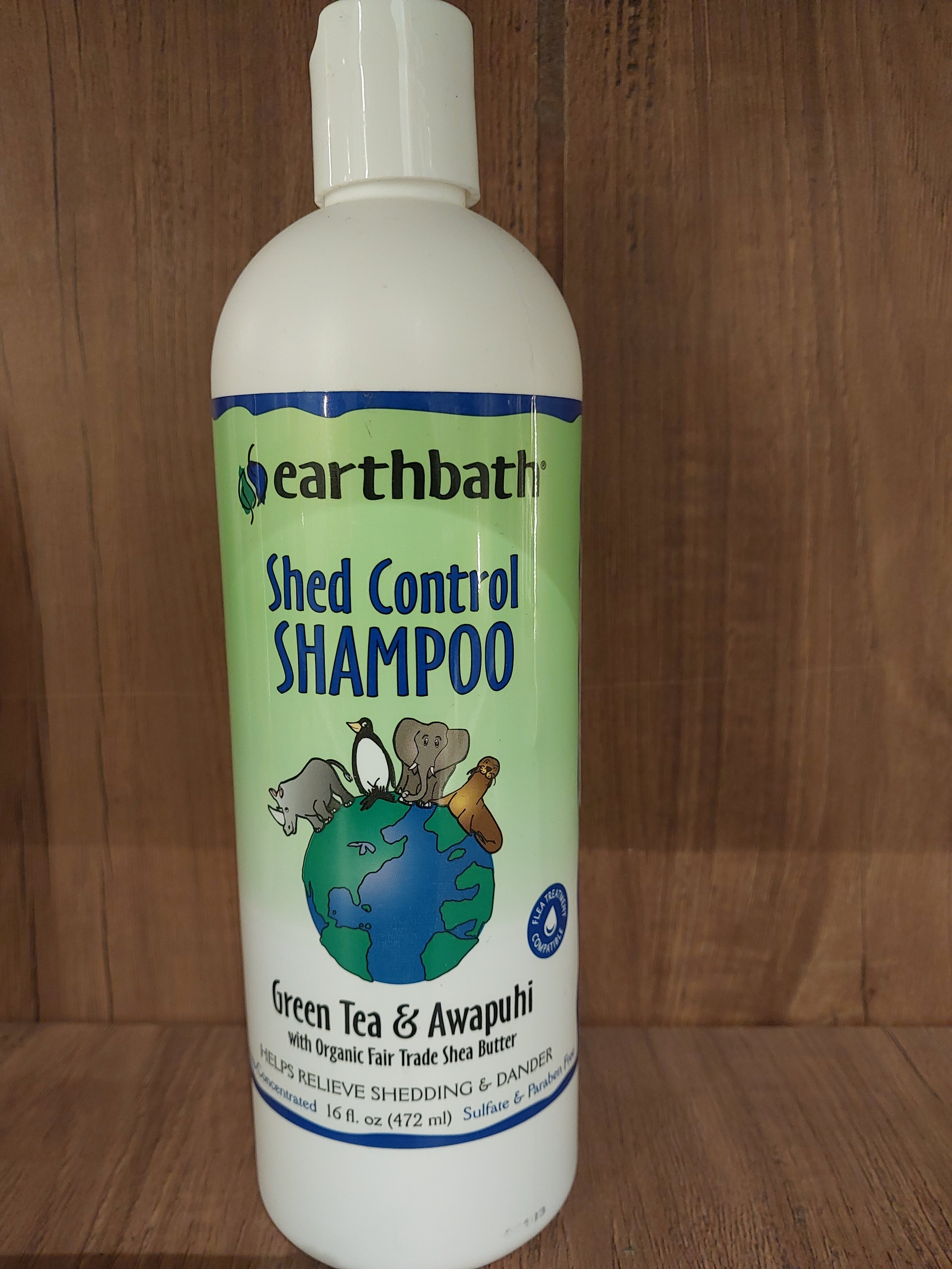 Earthbath Shed Control Shampoo-Green Tea & Awapuhi 472ml