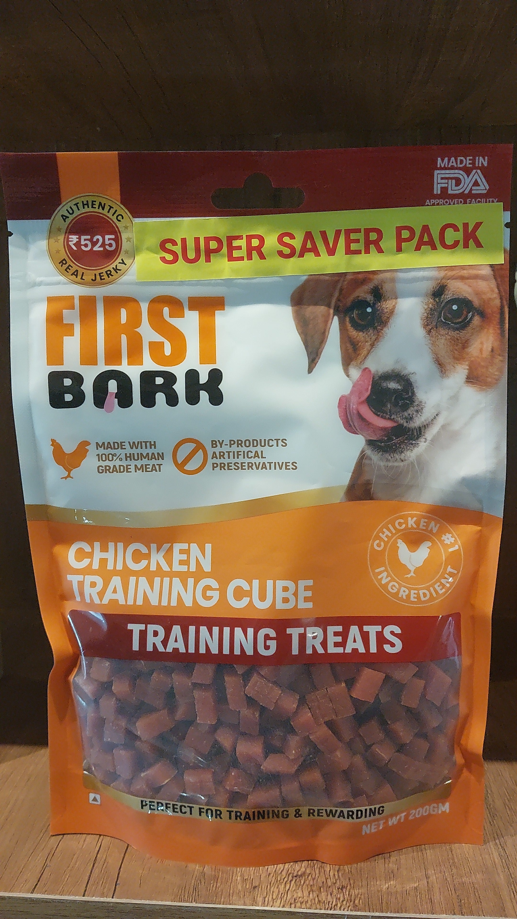 First bark Fb chicken training cubes 200gm