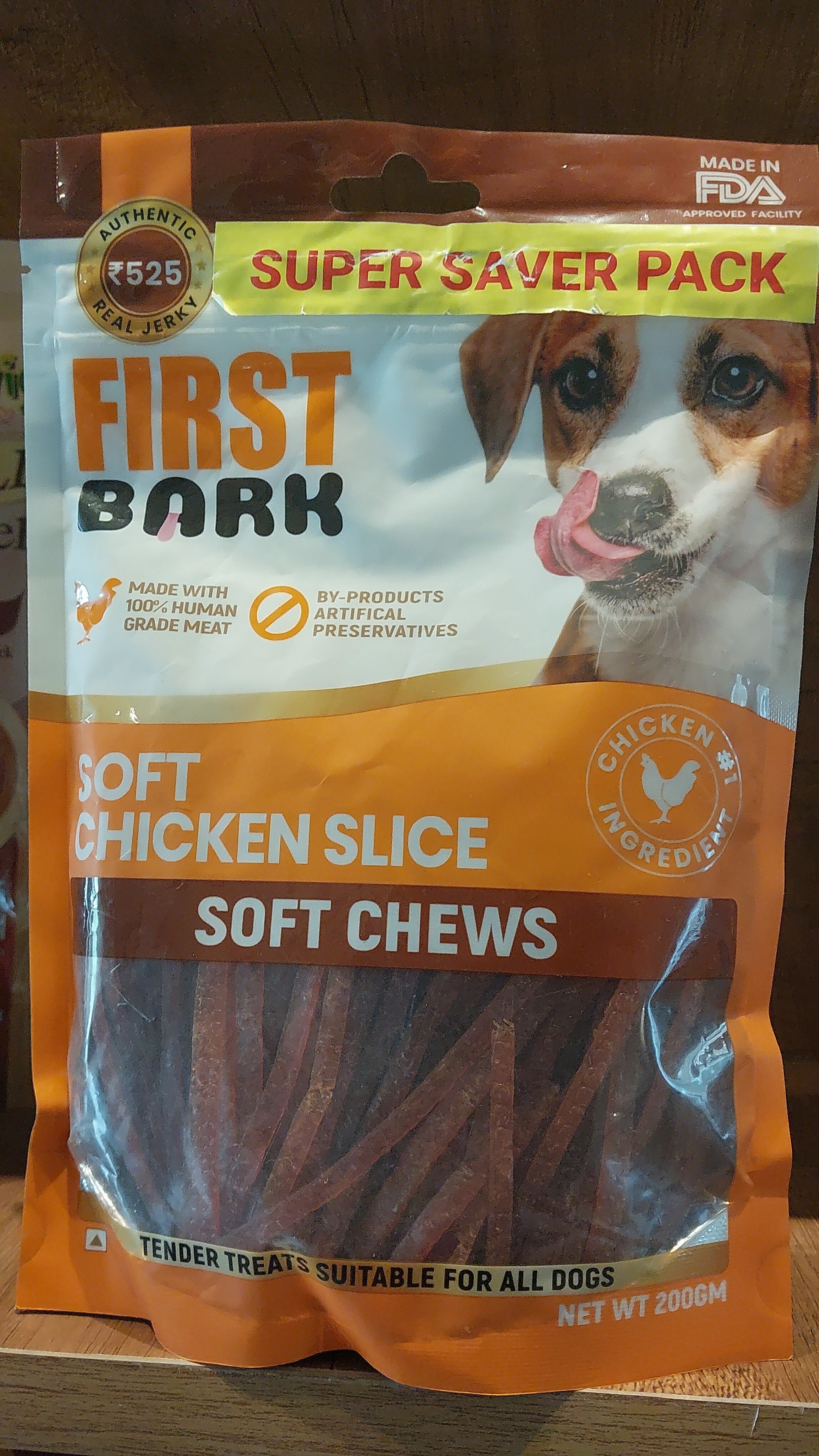 First bark Fb soft chicken slice 200gm