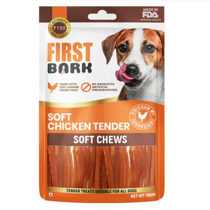 First bark Fb soft chicken tenders 70gm
