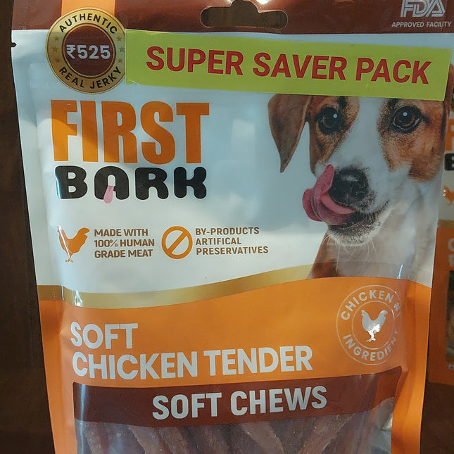 First bark Soft chiken tenders  200gm