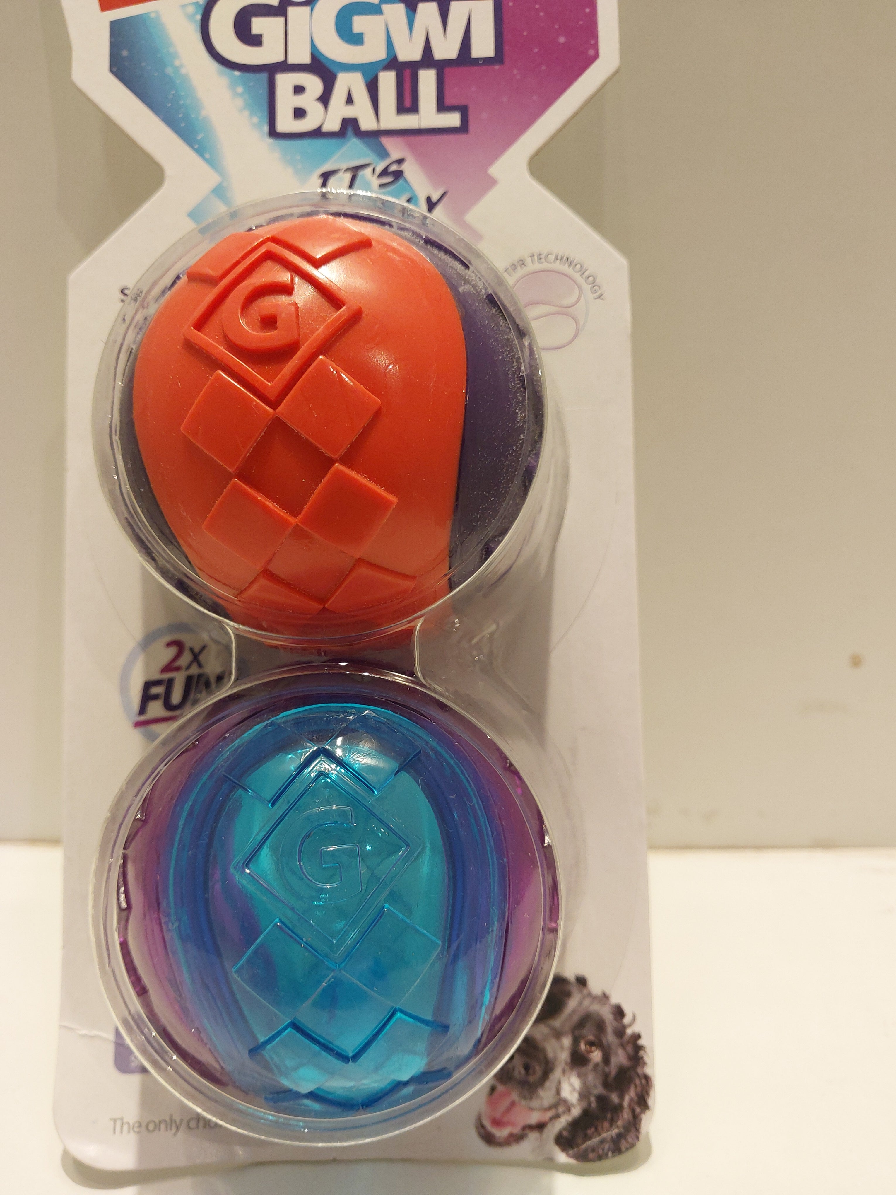 Gigwi GiGwi Ball Assorted 2pk-M