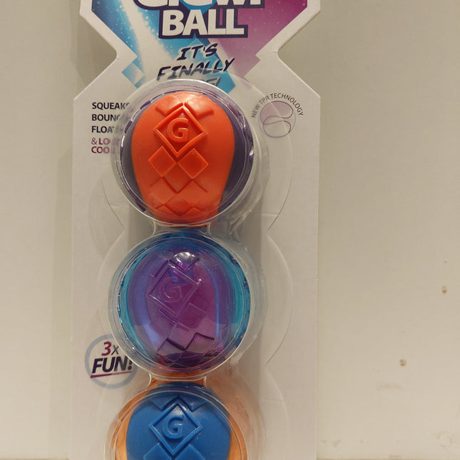 Gigwi GiGwi Ball Assorted 3pk-S