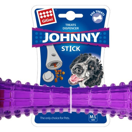 Gigwi GiGwi Johnny Stick Treat Dispenser Purple-M /L