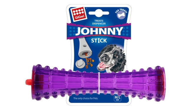 Gigwi GiGwi Johnny Stick Treat Dispenser Purple-M /L