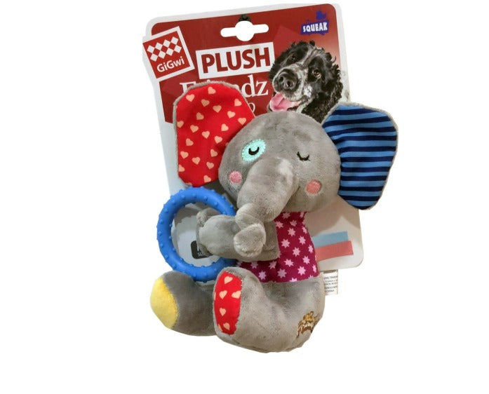 Gigwi GiGwi Plush Friendz Ring Elephant-M
