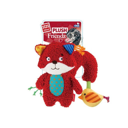 Gigwi GiGwi Plush Friendz Squirrel with Bird-M