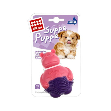 Gigwi GiGwi Suppa Puppa Hippo Pink-XS