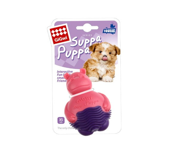 Gigwi GiGwi Suppa Puppa Hippo Pink-XS