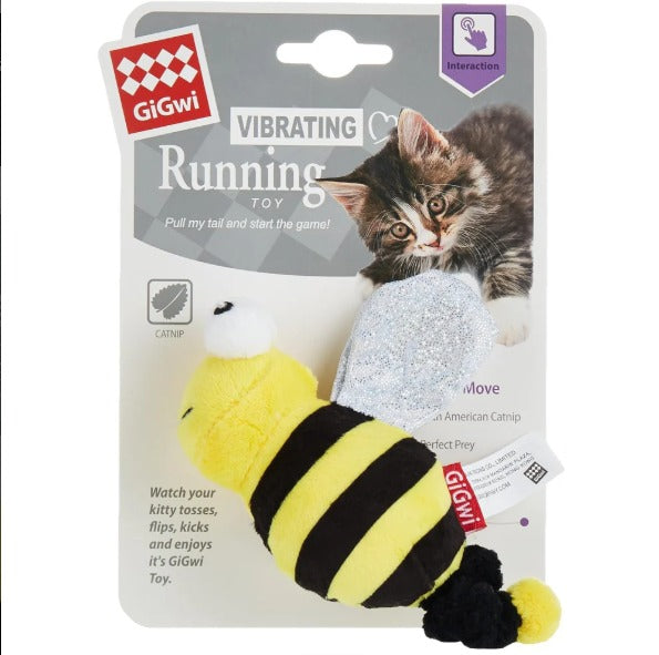 Gigwi GiGwi Vibrating Running Bee-Yellow