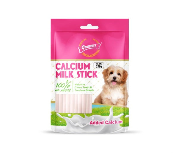 Gnawlers Calcium sticks milk flavour 270gm