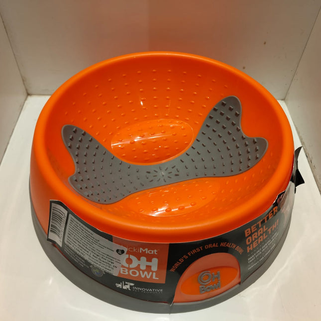 Lickimat OH bowl orange L  Bowl