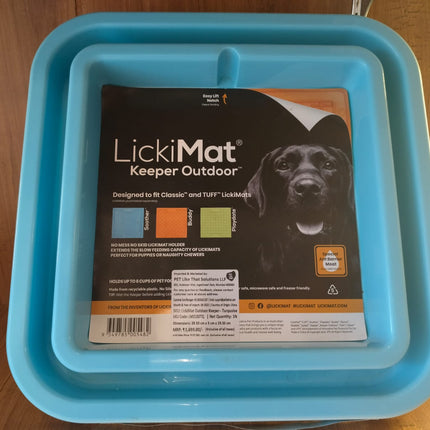 Lickimat Outdoor keeper turquoise Bowl