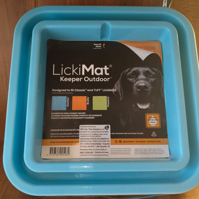 Lickimat Outdoor keeper turquoise Bowl