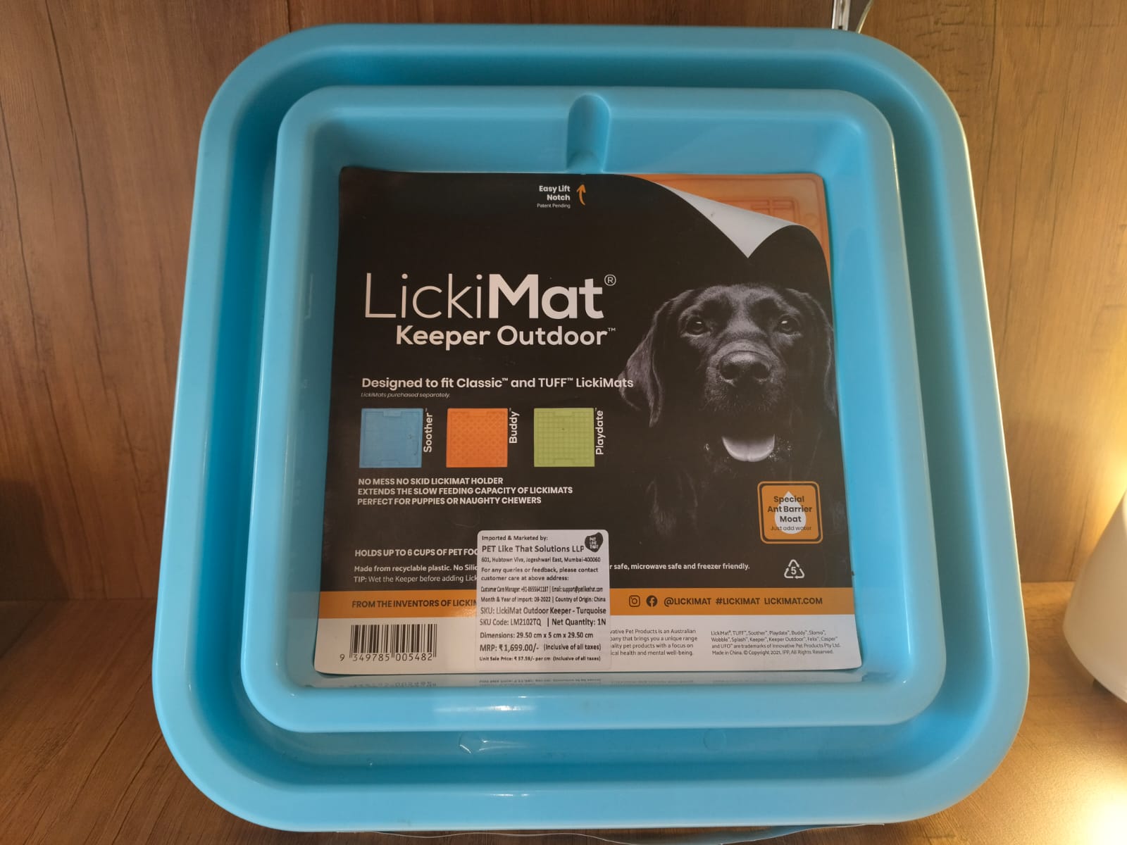 Lickimat Outdoor keeper turquoise Bowl