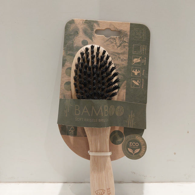 M-Pets Bamboo soft bristle brush