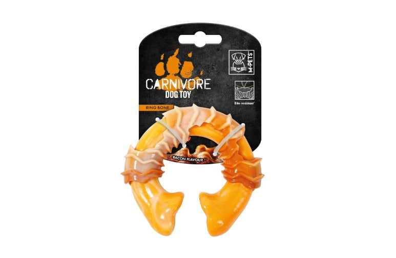 M-Pets Carnivore ring bone bacon scented S