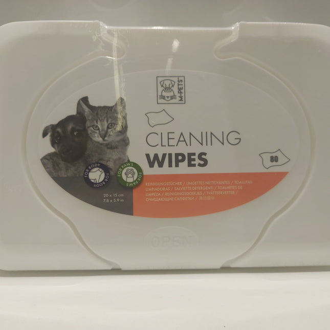 M-Pets Cleaning wipes for body and paws 80wipes