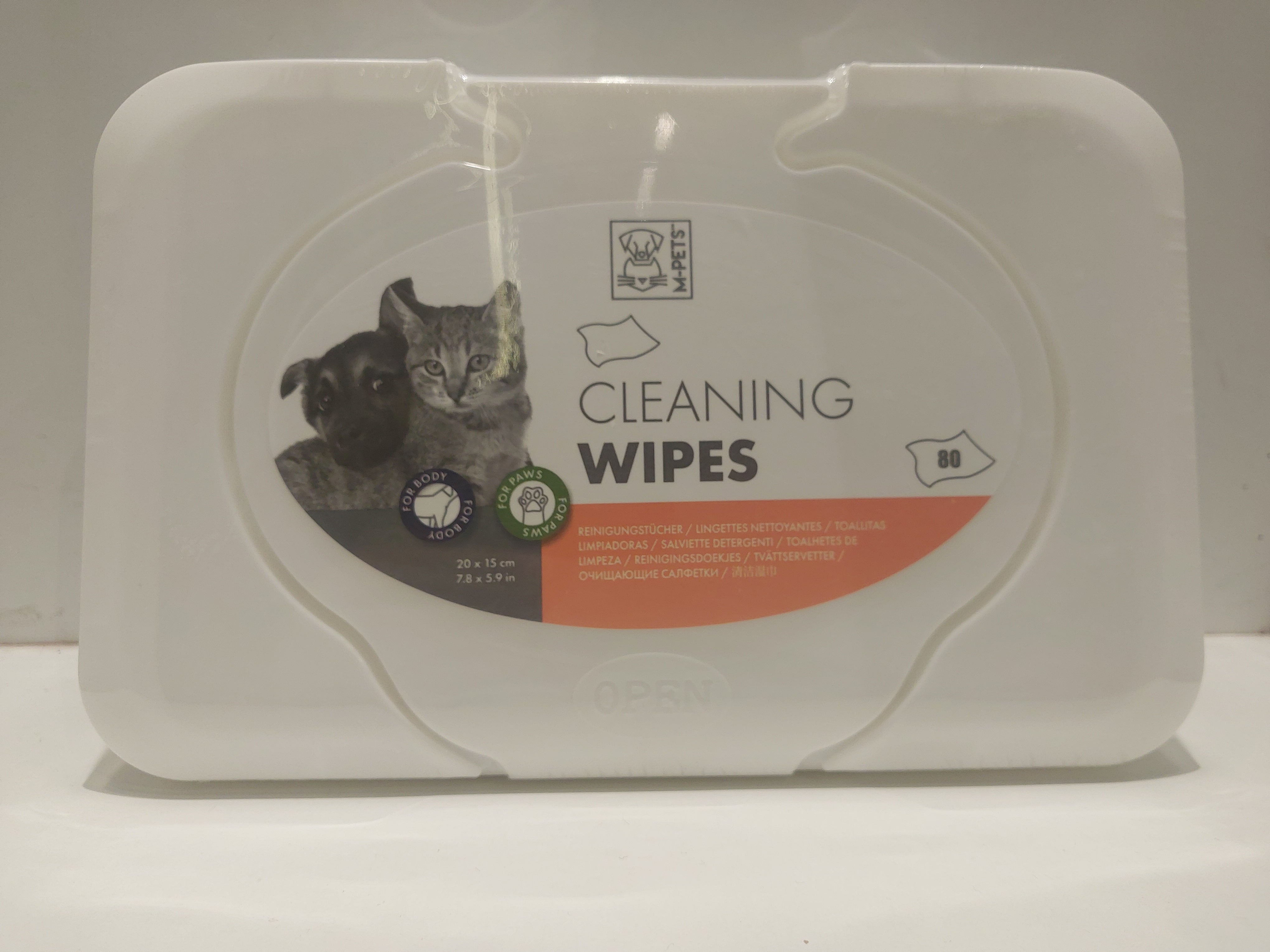 M-Pets Cleaning wipes for body and paws 80wipes