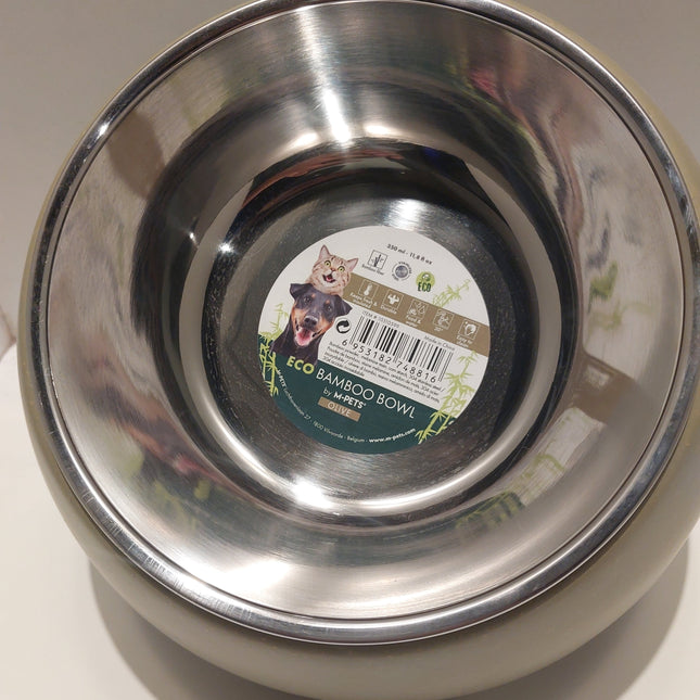 M-Pets Eco bamboo bowl Olive  350ml