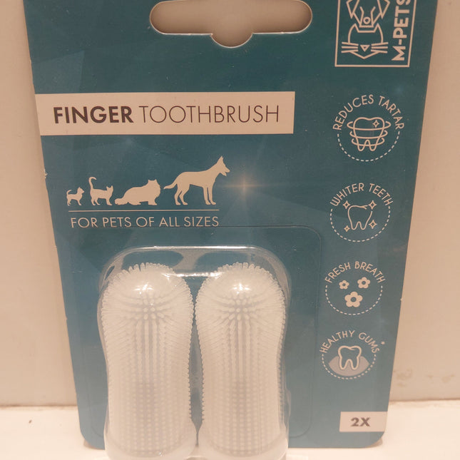 M-Pets Finger Toothbrush set 2pcs