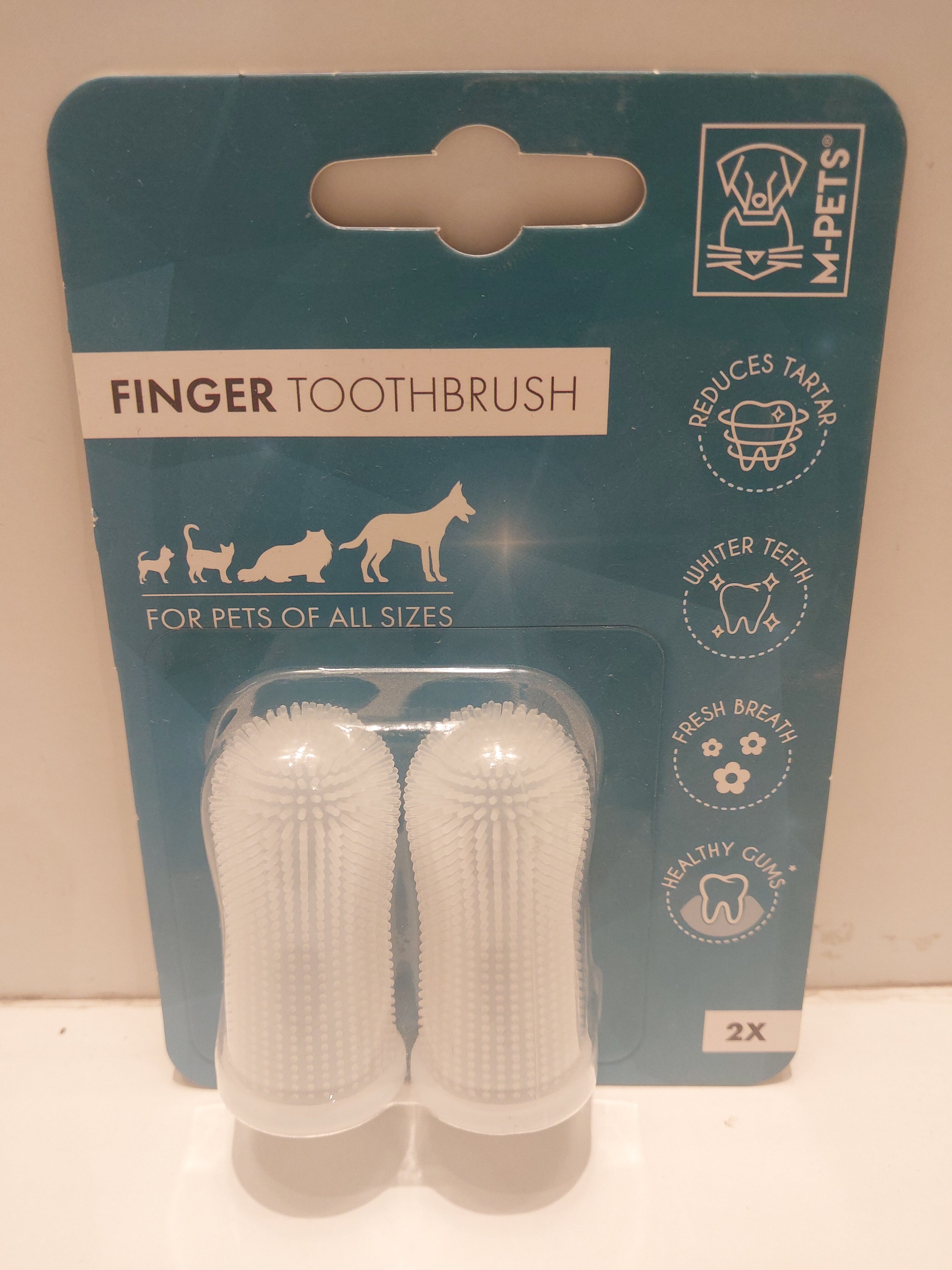 M-Pets Finger Toothbrush set 2pcs