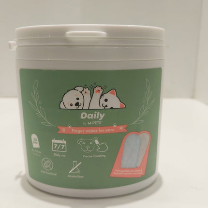 M-Pets Finger wipes for ear 50 wipes