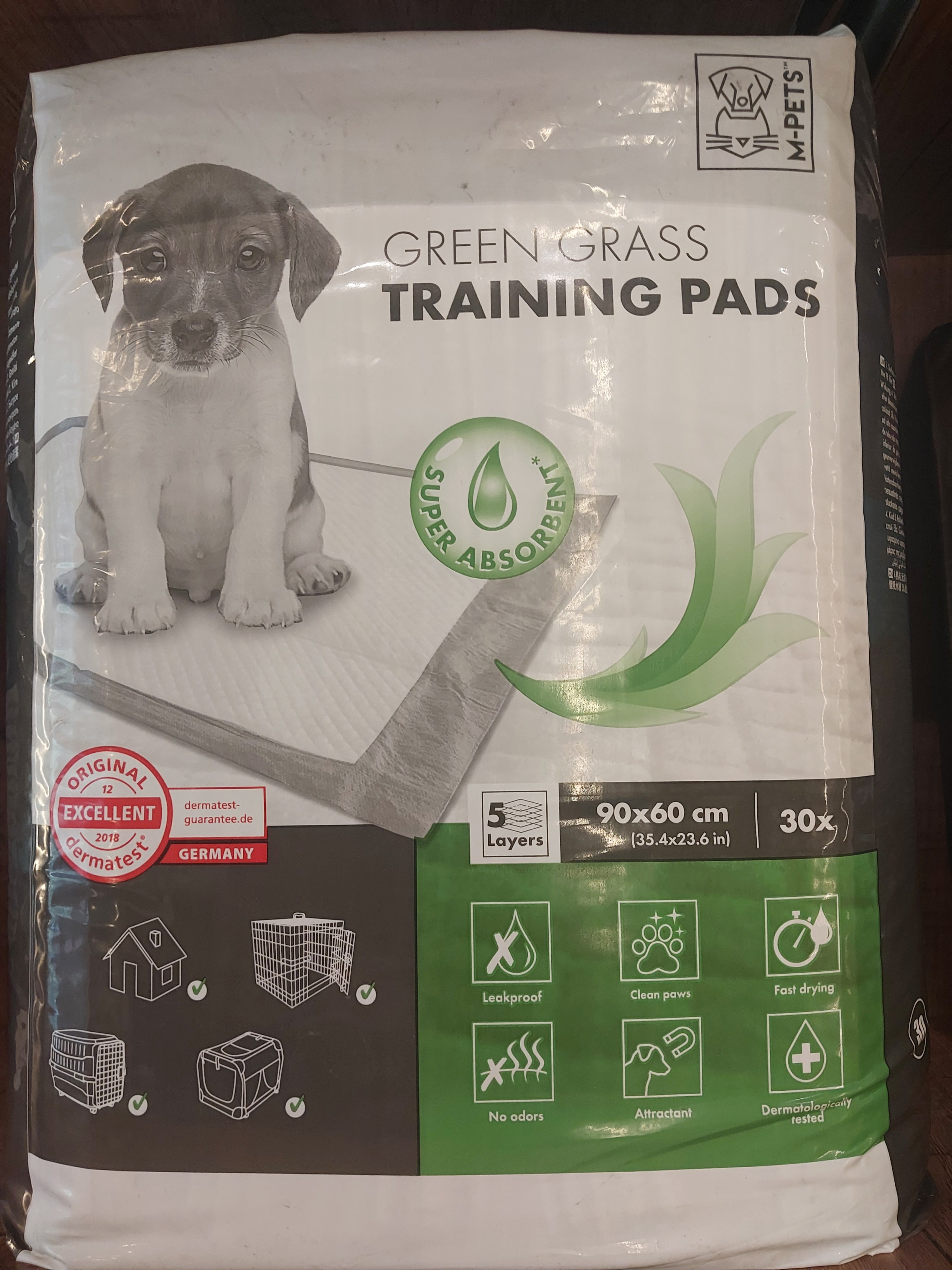 M-Pets Green Grass Training Pads 90*60-30pcs