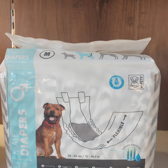 M-Pets Male Diaper M 12pcs