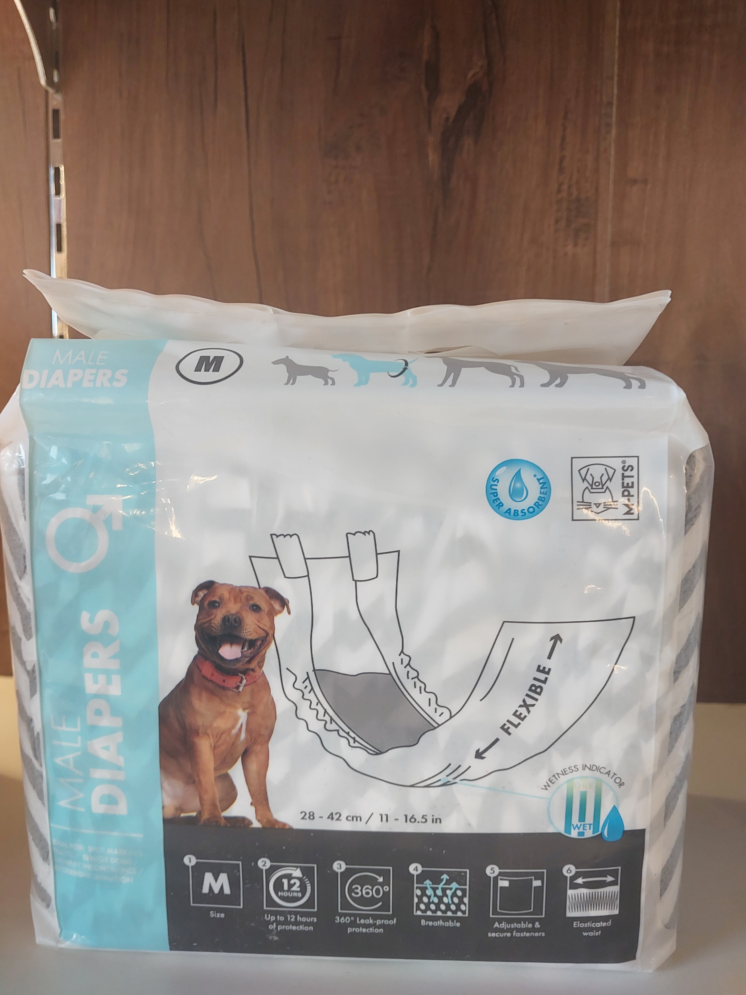 M-Pets Male Diaper M 12pcs