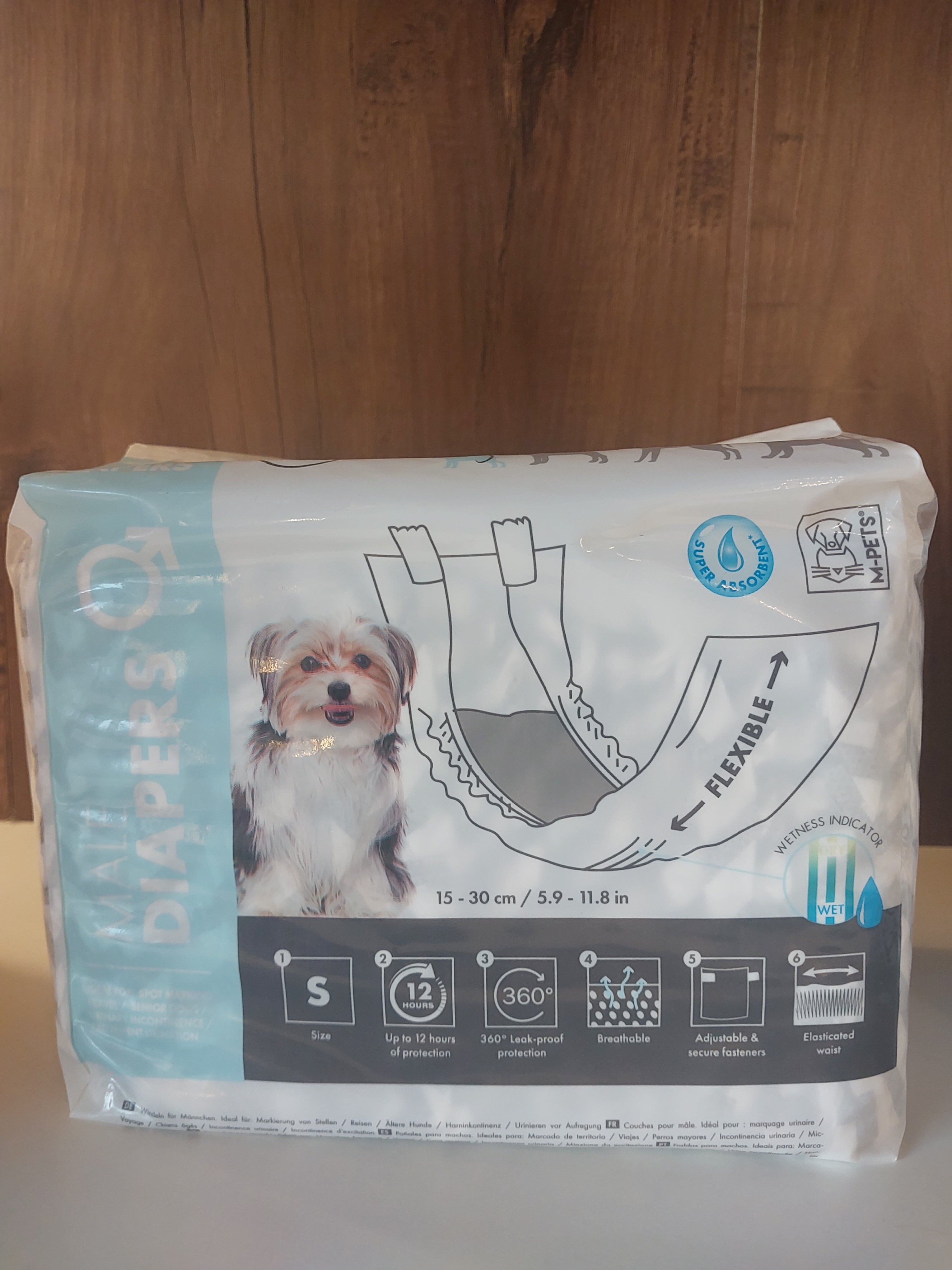 M-Pets Male Diaper S 12pcs