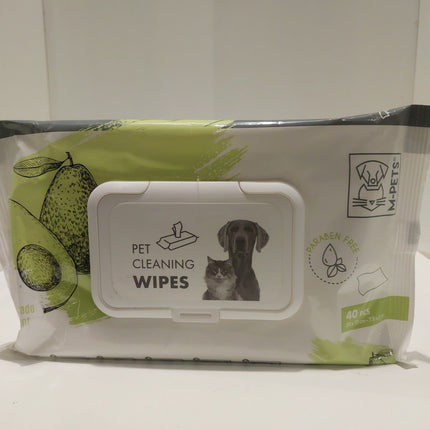 M-Pets Pet cleaning wipes avocado 40wipes