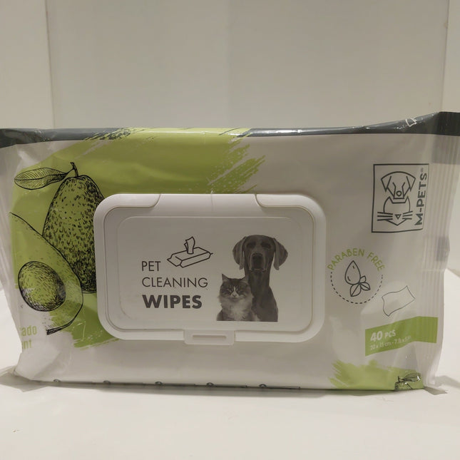 M-Pets Pet cleaning wipes avocado 40wipes