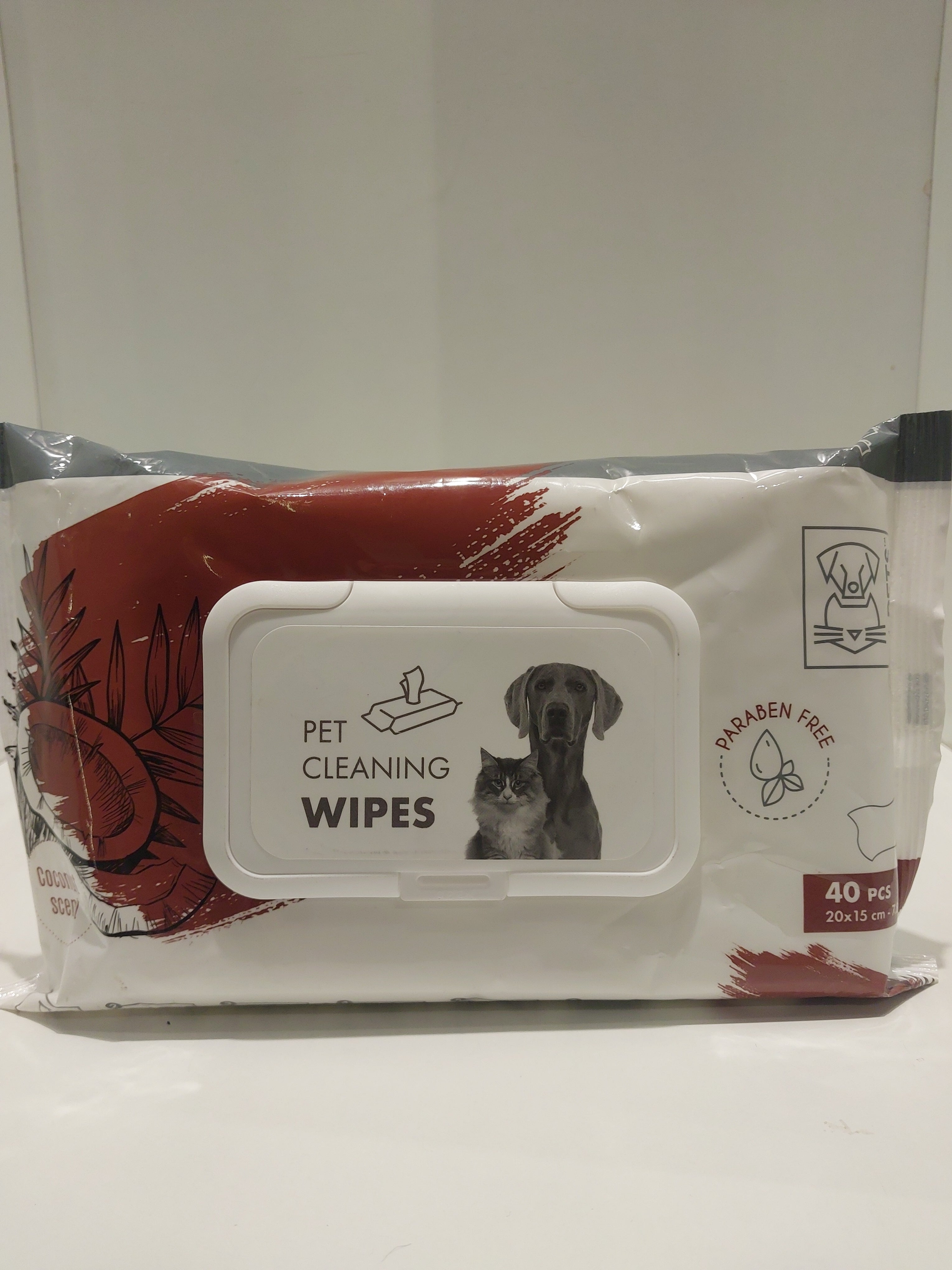 M-Pets Pet cleaning wipes coconut 40wipes