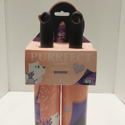 M-Pets Purrfect lint roller lavender 2*60 sheets