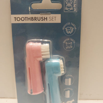 M-Pets Toothbrush set 2pcs