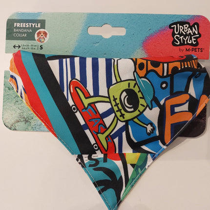 M-Pets Urban style freestyle bandana collar M