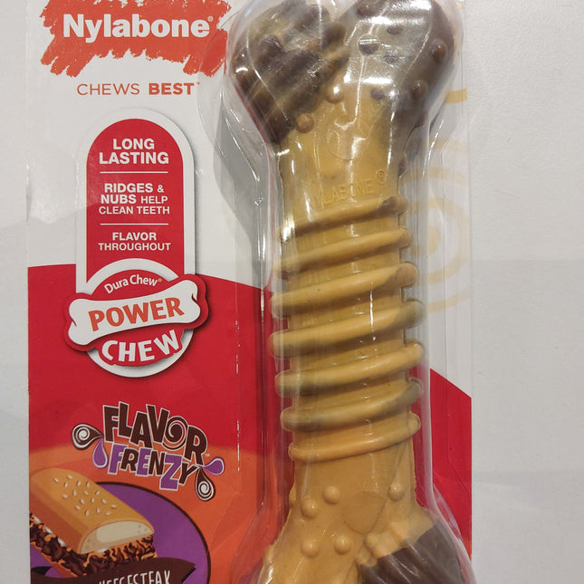 Nylabone Nylabone Power Chew Flavor Frenzy Textured Bone M