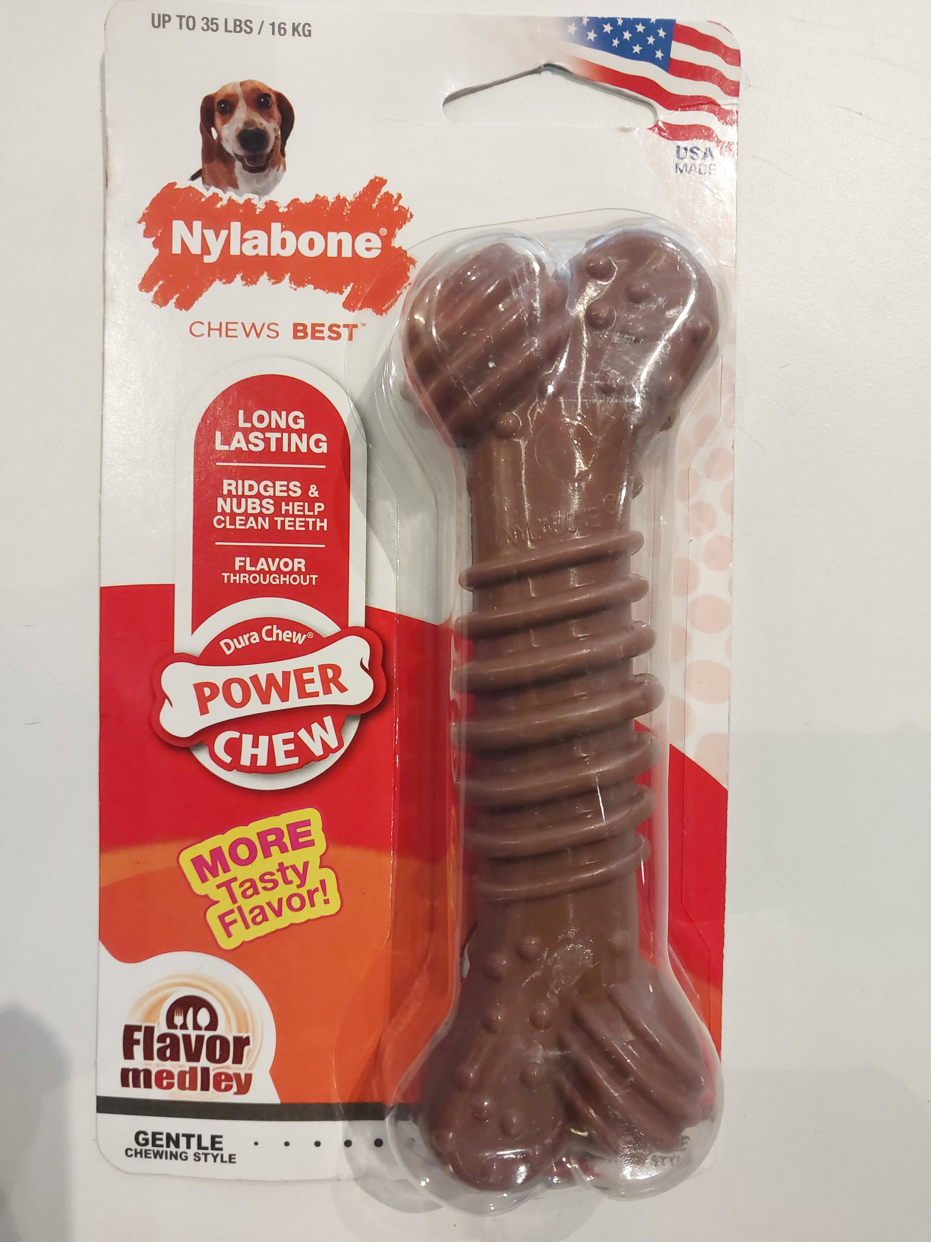 Nylabone Nylabone Power Chew hew Textured Bone M