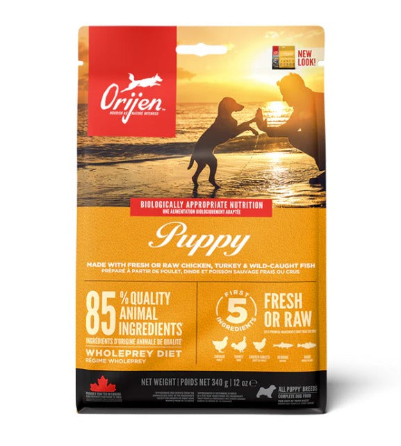 Orijien puppy food-trail pack 340 gms