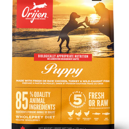 Orijien puppy food-trail pack 340 gms
