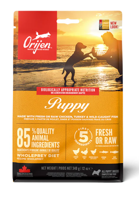 Orijien puppy food-trail pack 340 gms