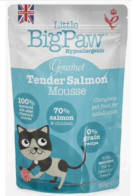 Big Paw Gourmet Atlantic Salmon Mousse Cat gravy food 85 gms