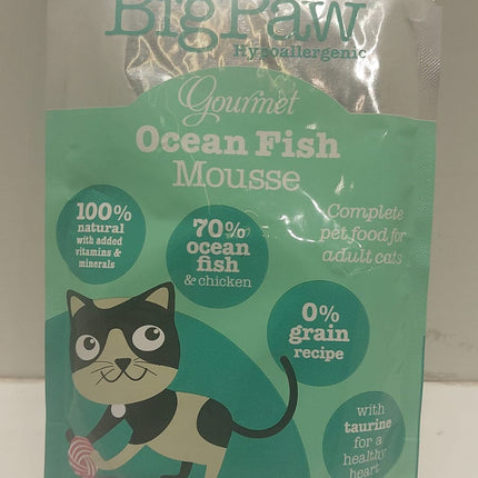 Big Paw Gourmet Ocean Fish Mousse Cat gravy food 85 gms