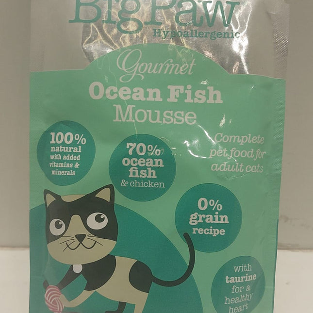 Big Paw Gourmet Ocean Fish Mousse Cat gravy food 85 gms