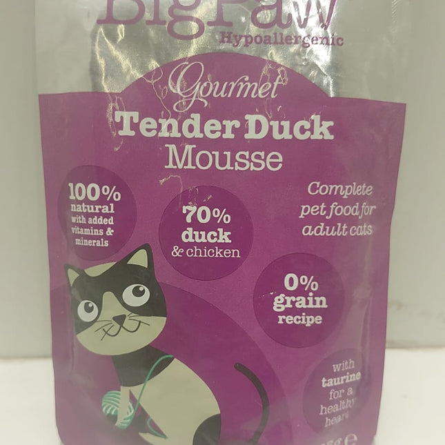 Big Paw Gourmet Tender Duck Mousse Cat gravy food 85 gms